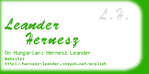 leander hernesz business card